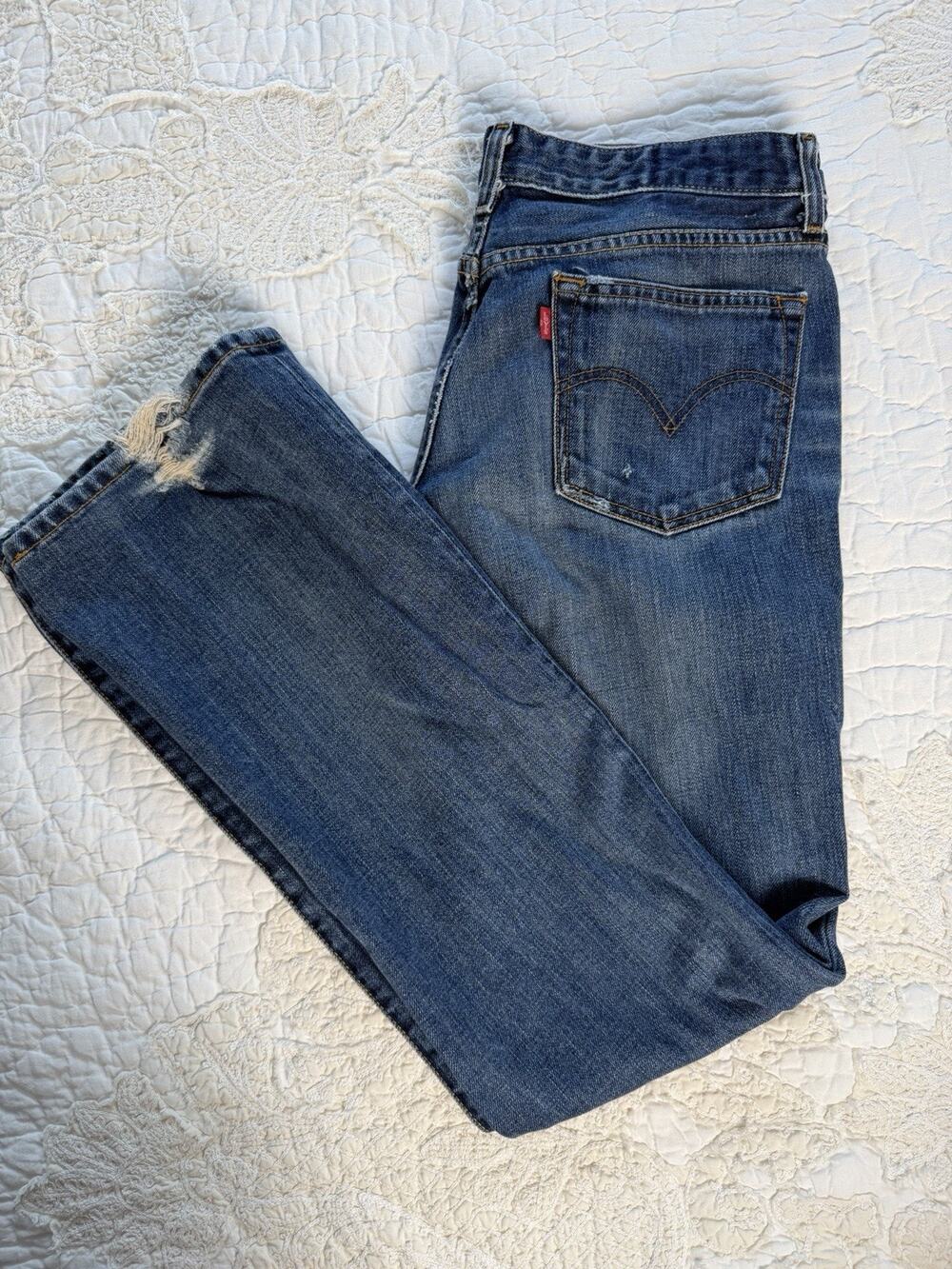 Levis Premium Jeans Womens 30M Blue Cotton Bootcut